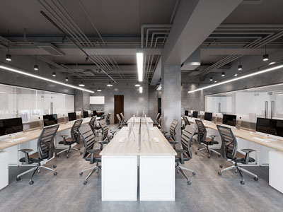 工业loft公共办公区