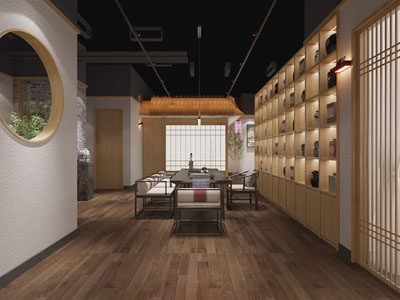 新中式茶馆、茶叶店