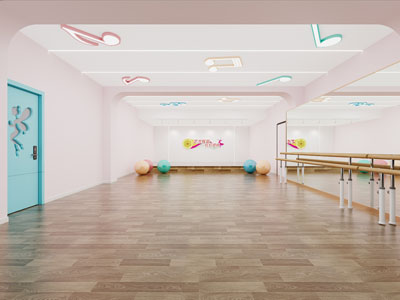 现代幼儿园舞蹈厅