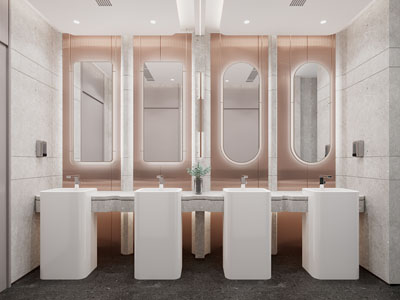 现代公共洗手间