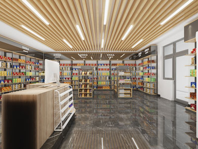 现代食品零食百货超市、便利店