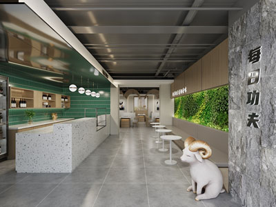 现代饭店餐馆就餐区