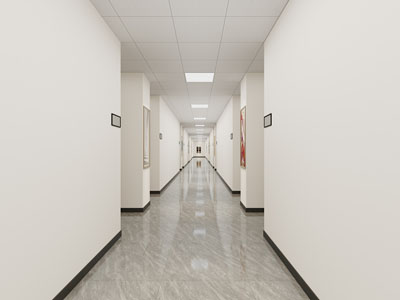 现代办公楼走廊过道