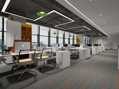现代公共办公区
