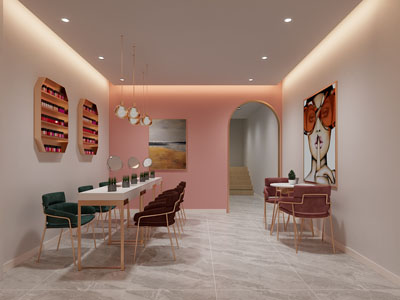 现代轻奢美甲店