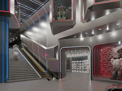 后现代玄关门厅楼梯间