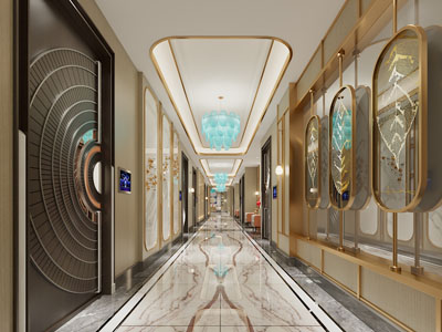 现代轻奢走廊过道