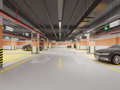 现代地停车场
