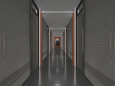 现代办公楼走廊过道