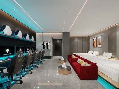 现代电竞游戏客房、包房