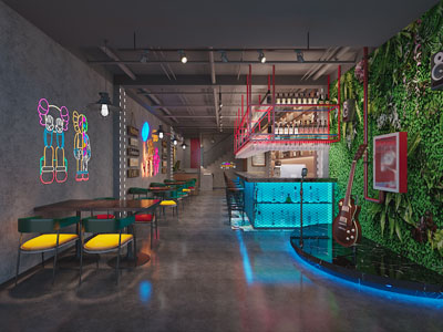 工业loft咖啡厅、咖啡馆