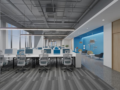 现代公共办公区、接待洽谈区