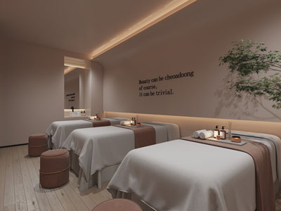 新中式美容、spa按摩院3d模型 新中式美容、spa按摩院