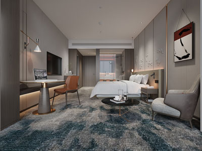 新中式酒店客房