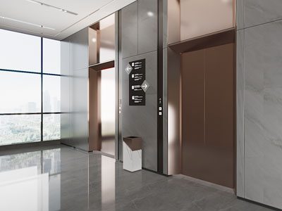 现代电梯间