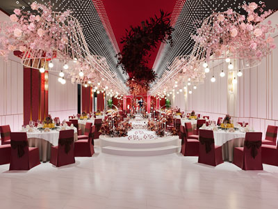 现代酒店宴客厅、就餐区