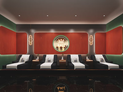 现代足浴店3d模型 现代足浴店