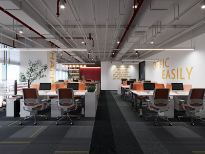 工业风loft公共办公区