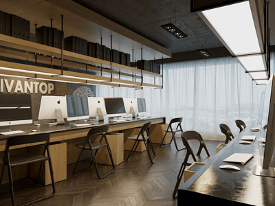 现代公共办公区