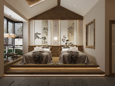 新中式酒店客房