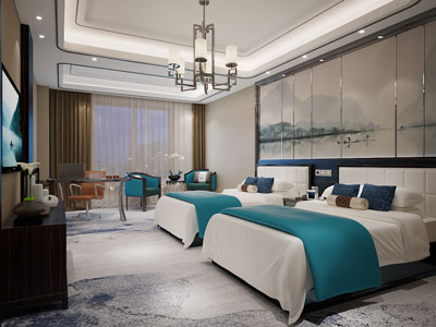 新中式酒店客房