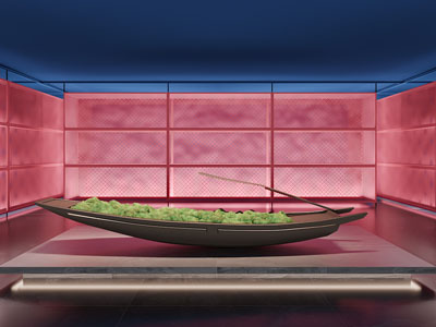 新中式室内景观小品