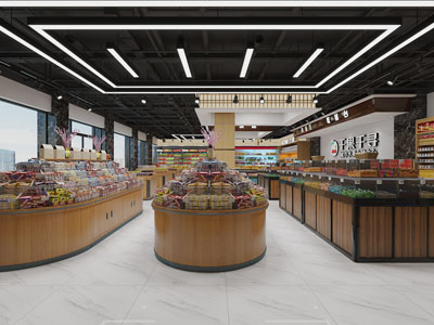 现代生鲜零食便利店、百货超市