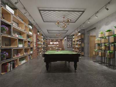 工业loft台球室