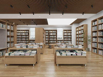 现代图书馆、阅览室、书吧