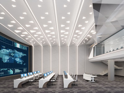 现代指挥控制中心、监控大厅