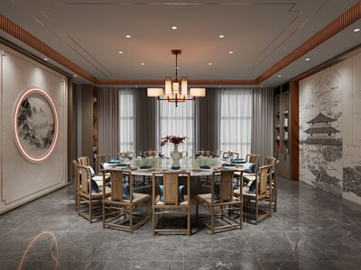 新中式酒店包厢包间