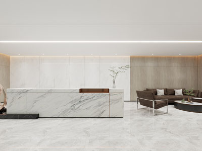 现代大厅前台接待区