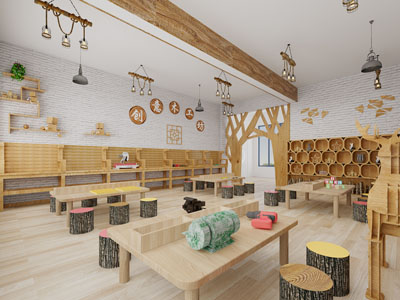 现代创意木工坊、幼儿园手工工作室