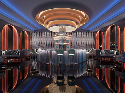 现代KTV大厅前台接待区