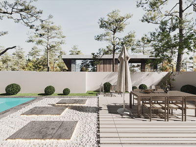 新中式庭院景观园艺小品