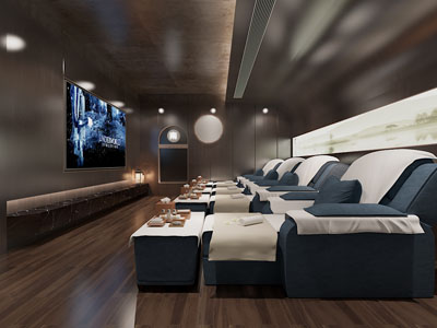 现代足浴房、足疗店3d模型 现代足浴房、足疗店