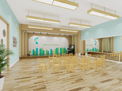 现代幼儿园多功能活动教室