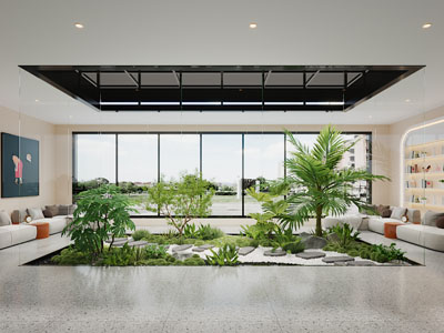 现代大厅接待区