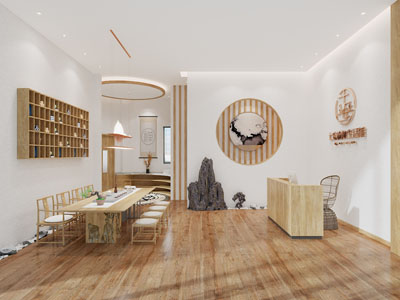 新中式生活馆前台接待区