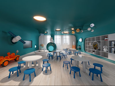 后现代幼儿园活动教室