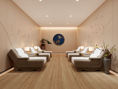 新中式足疗店、足浴房3d模型 新中式足疗店、足浴房