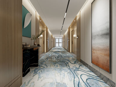 现代酒店走廊过道