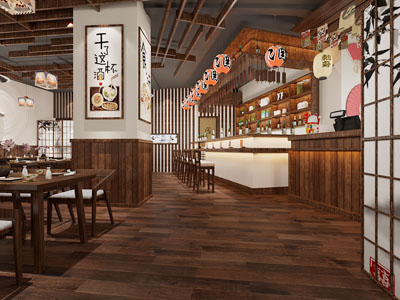 日式饭店餐馆就餐区