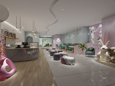 现代轻奢咖啡厅、咖啡馆