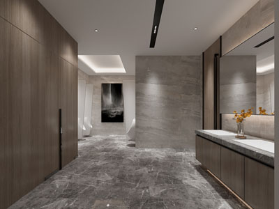 现代公共卫生间