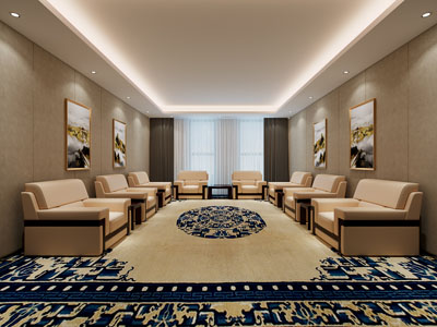 新中式会客厅、接待厅