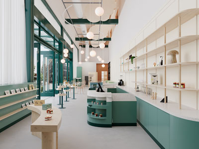 现代咖啡厅、咖啡馆