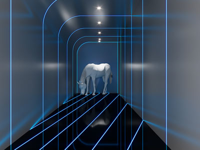 后现代走廊过道