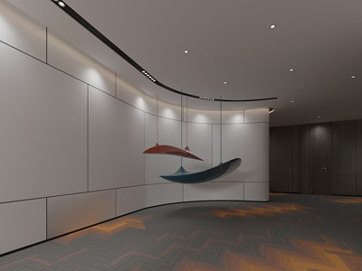 现代大厅景观小品