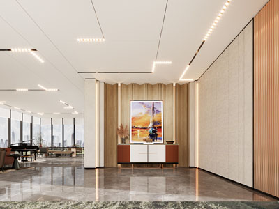 现代玄关门厅、商务洽谈接待区